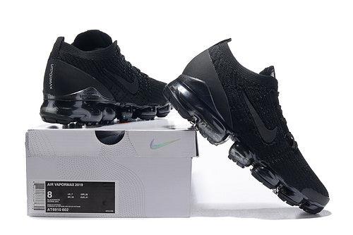 Vapormax Flyknit 2019 Triple Black Mens Running Shoes - Obeezi