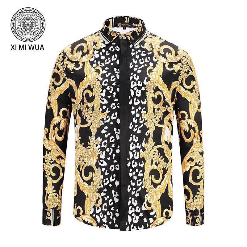 VE Vintage Camisa seda Signature Men's long sleeve shirt - Obeezi