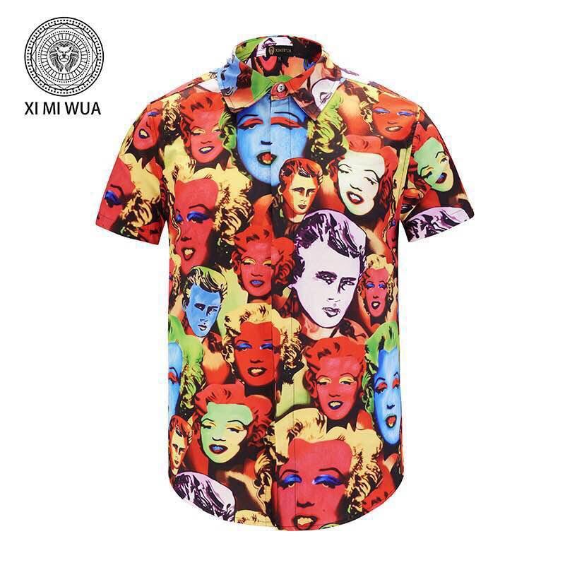 VE Vintage gianni Pop-Art Boop Print Short sleeve Shirt - Obeezi