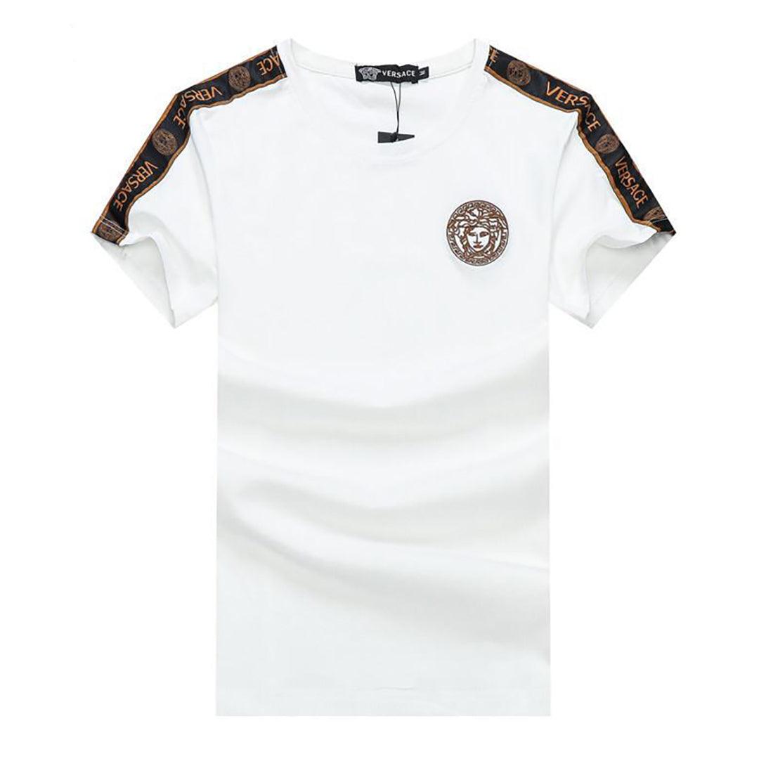 Vers Classic White T-Shirt With Medusa Design - Obeezi.com