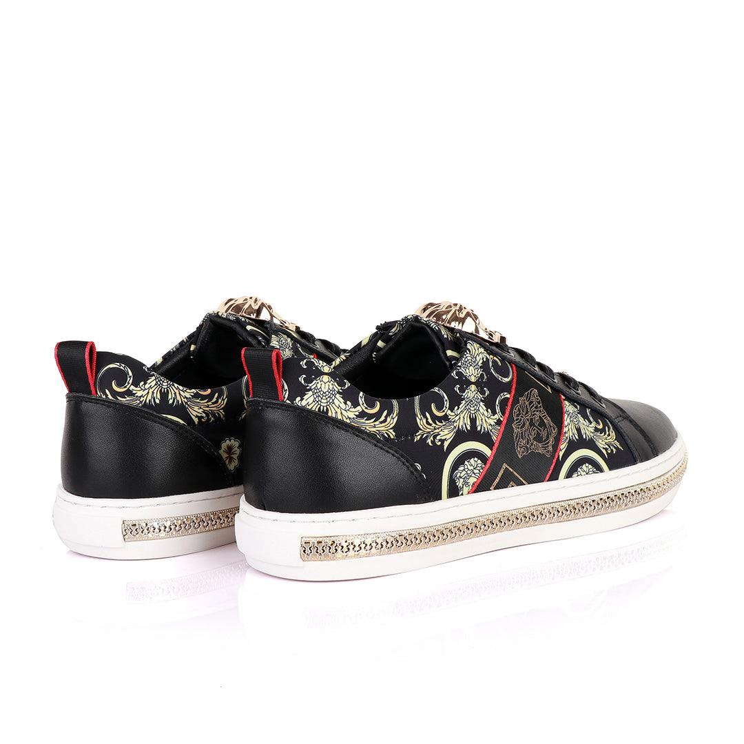 Versace Medusa Head Black and Vintage Sneakers - Obeezi