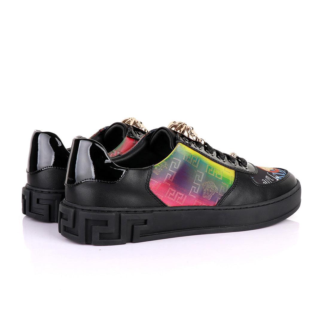 Versace Medusa Head Black Low-Top Sneakers - Obeezi