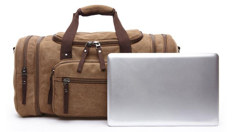 Vintage Canvas Gym Duffel unisex Travel Tote Bag - Obeezi.com