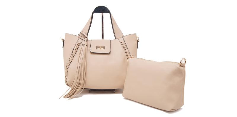 Vintage Classic Weave And Tassels Handbag- Brown - Obeezi.com