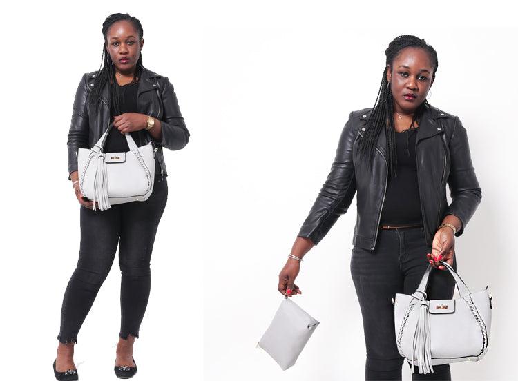 Vintage Classic Weave And Tassels Handbag- Brown - Obeezi.com