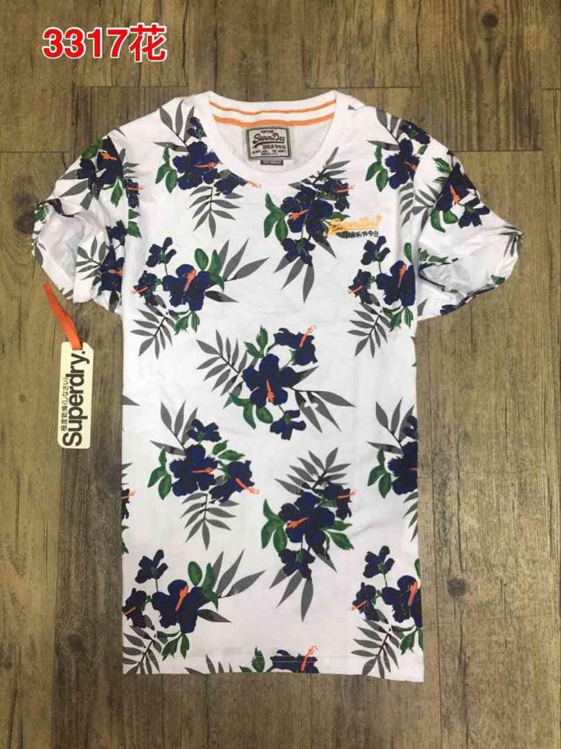 Vintage Superdry Men tee-shirt Flower White - Obeezi