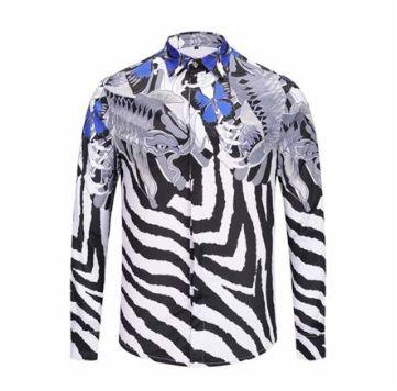 Vintage VE Men's Flower And Fish Print Shirt Multicolour - Obeezi