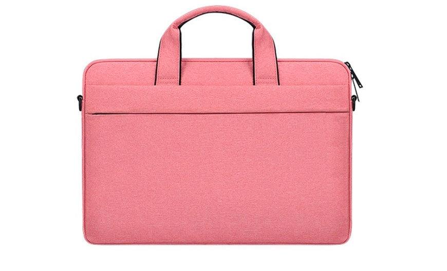 Water Resistant 15.6 inch Laptop Sleeve Laptop Bag With Handle-Pink - Obeezi.com