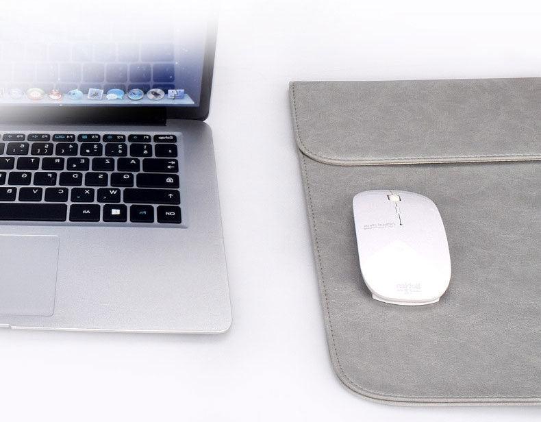 Waterproof Custom PU Leather Slim laptop Bag Sleeve-Pink - Obeezi.com