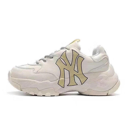 Yankees Big Ball Chunky Newyork White Sneakers - Obeezi