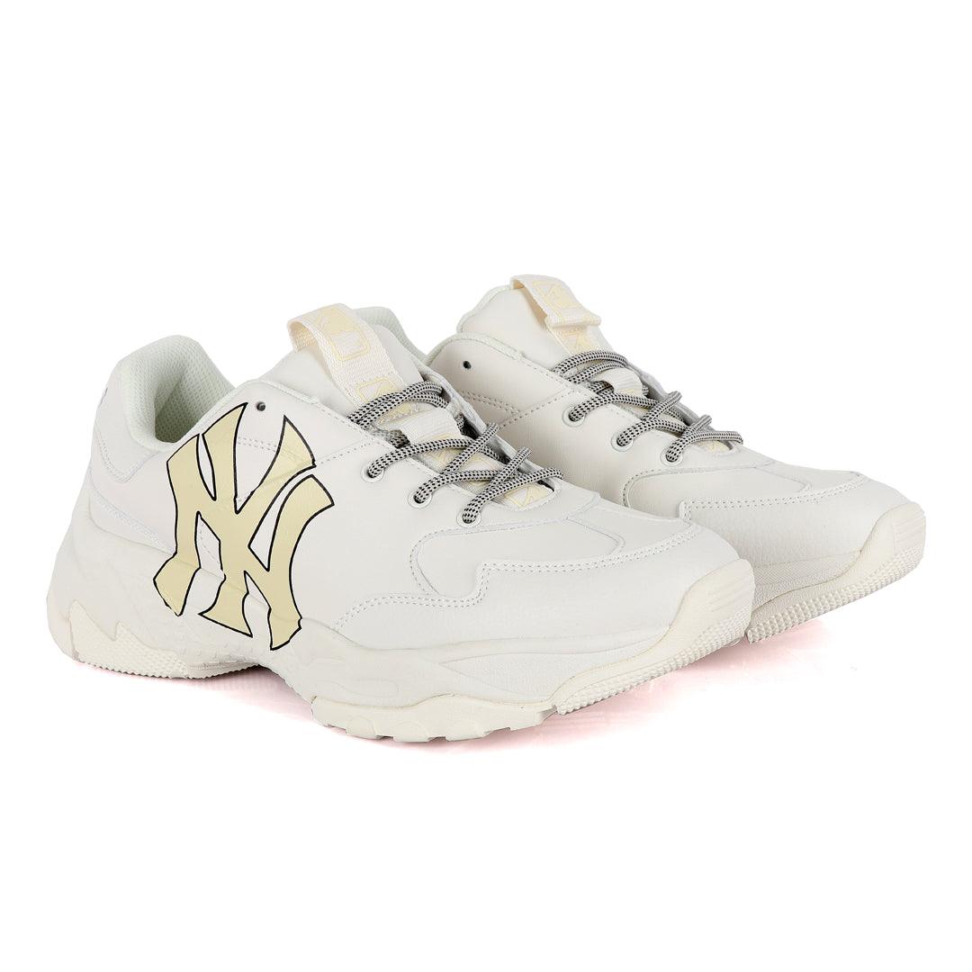 Yankees Big Ball Chunky Newyork White Sneakers - Obeezi