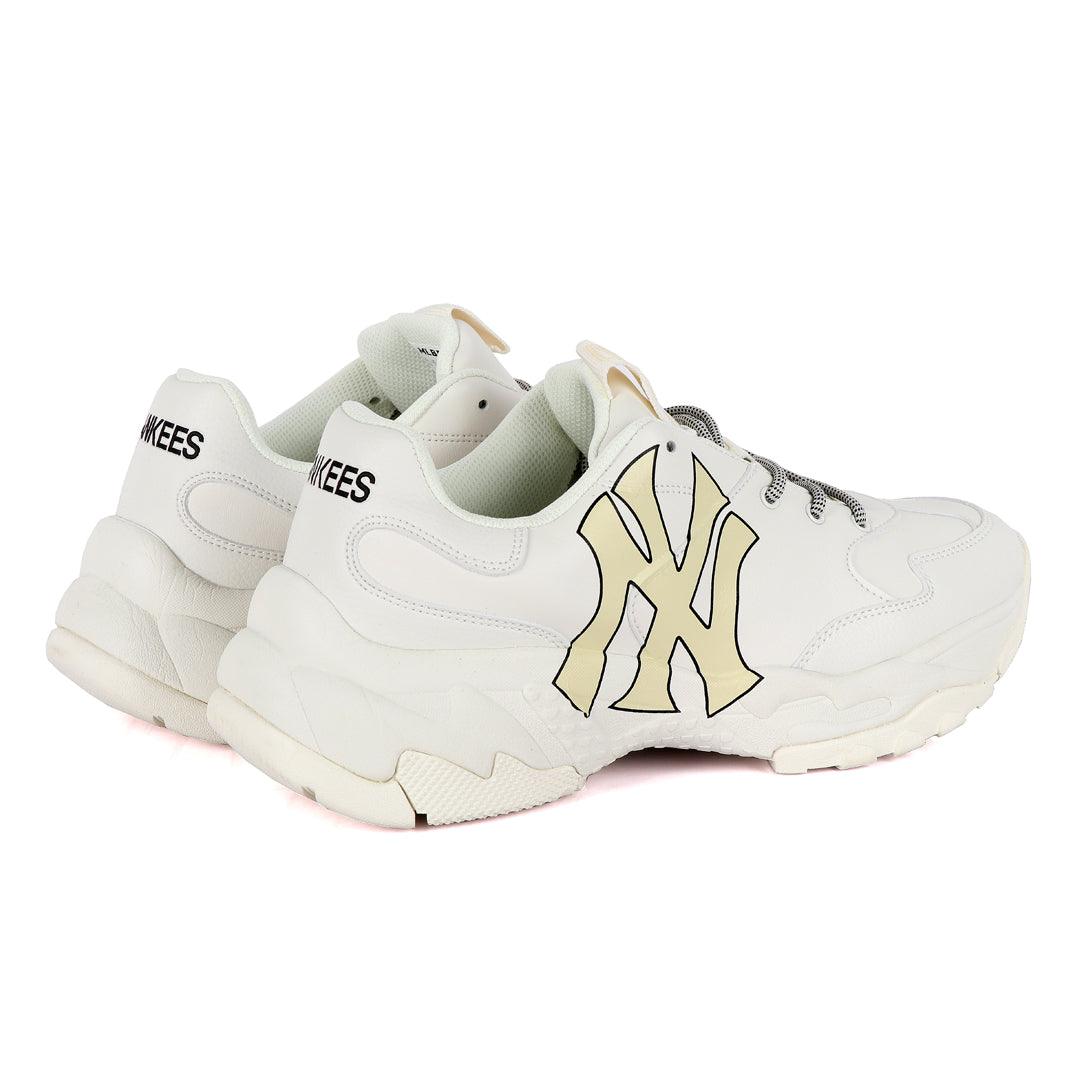 Yankees Big Ball Chunky Newyork White Sneakers - Obeezi