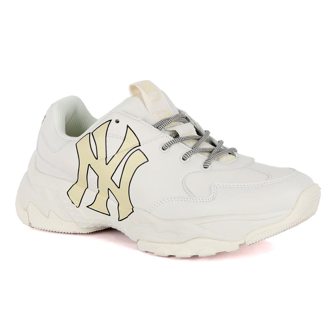 Yankees Big Ball Chunky Newyork White Sneakers - Obeezi