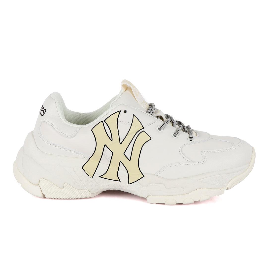Yankees Big Ball Chunky Newyork White Sneakers - Obeezi