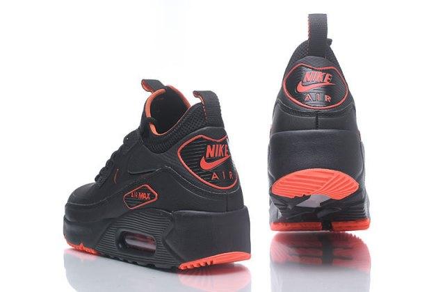 Zero Defect Max 90 Mid NS GPX Black Red Men's Running Shoes - Obeezi